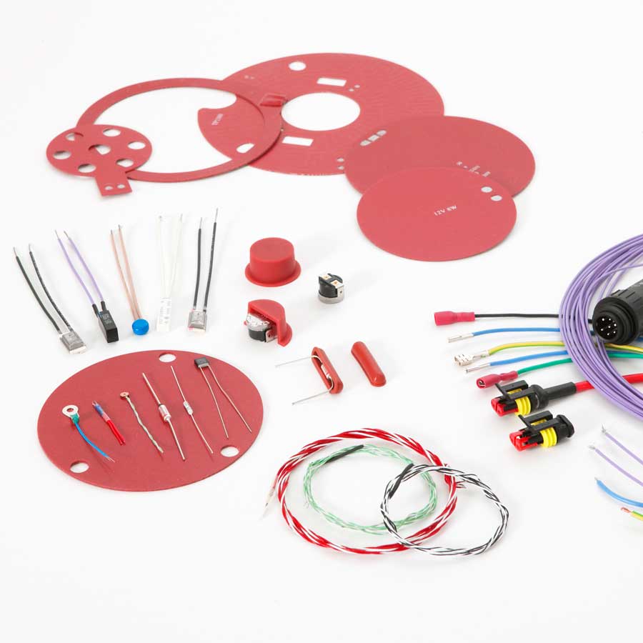 Etched Foil Silicone Rubber Heaters-Thermostats, Fuses & Accessories
