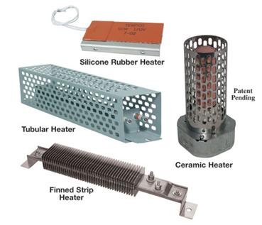 Metal Finned, Silicone Rubber & Ceramic Enclosure Heaters