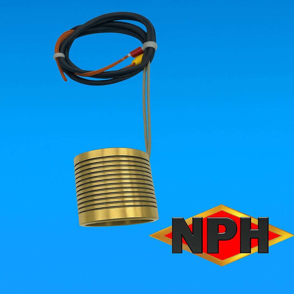 Close Wound Heat Element Pressed in Brass Coil Heater Type J K for Hot Runner WB