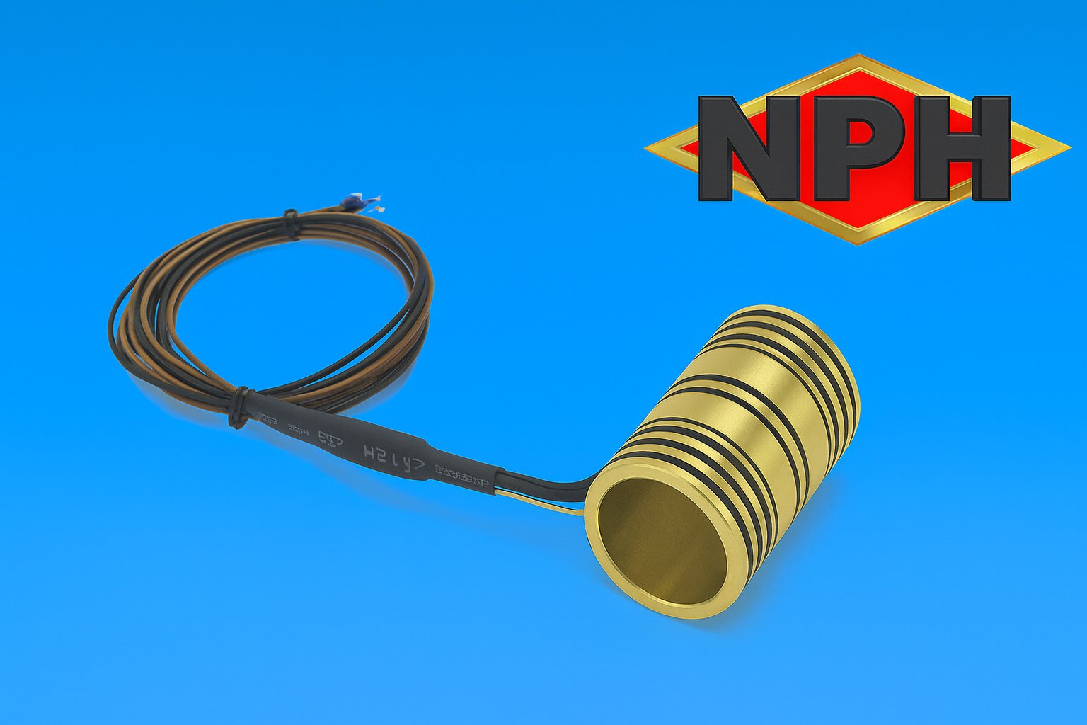 Pressed in Brass Distributed Wattage Coil Heater Nozzle Coil for Injection Mold