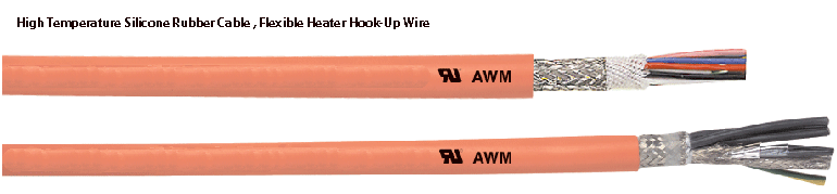 Silicone Rubber Heater Hook-Up Cable, High Temperature